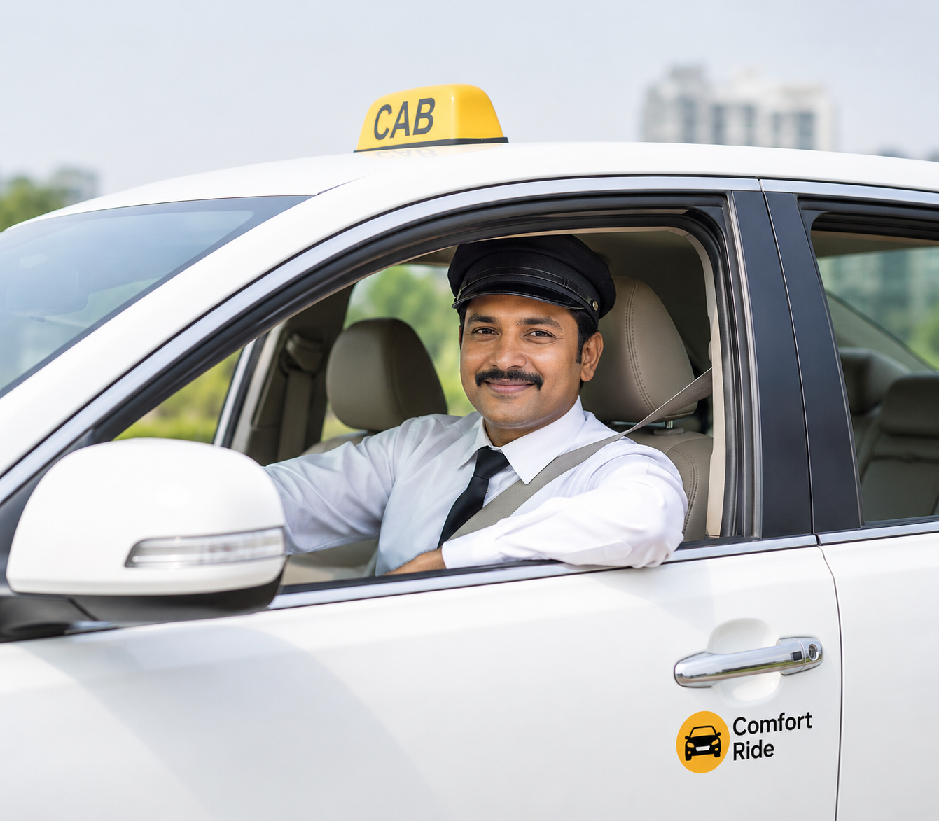 Kuldevi Krupa Cab AC taxi ready for a Gujarat trip